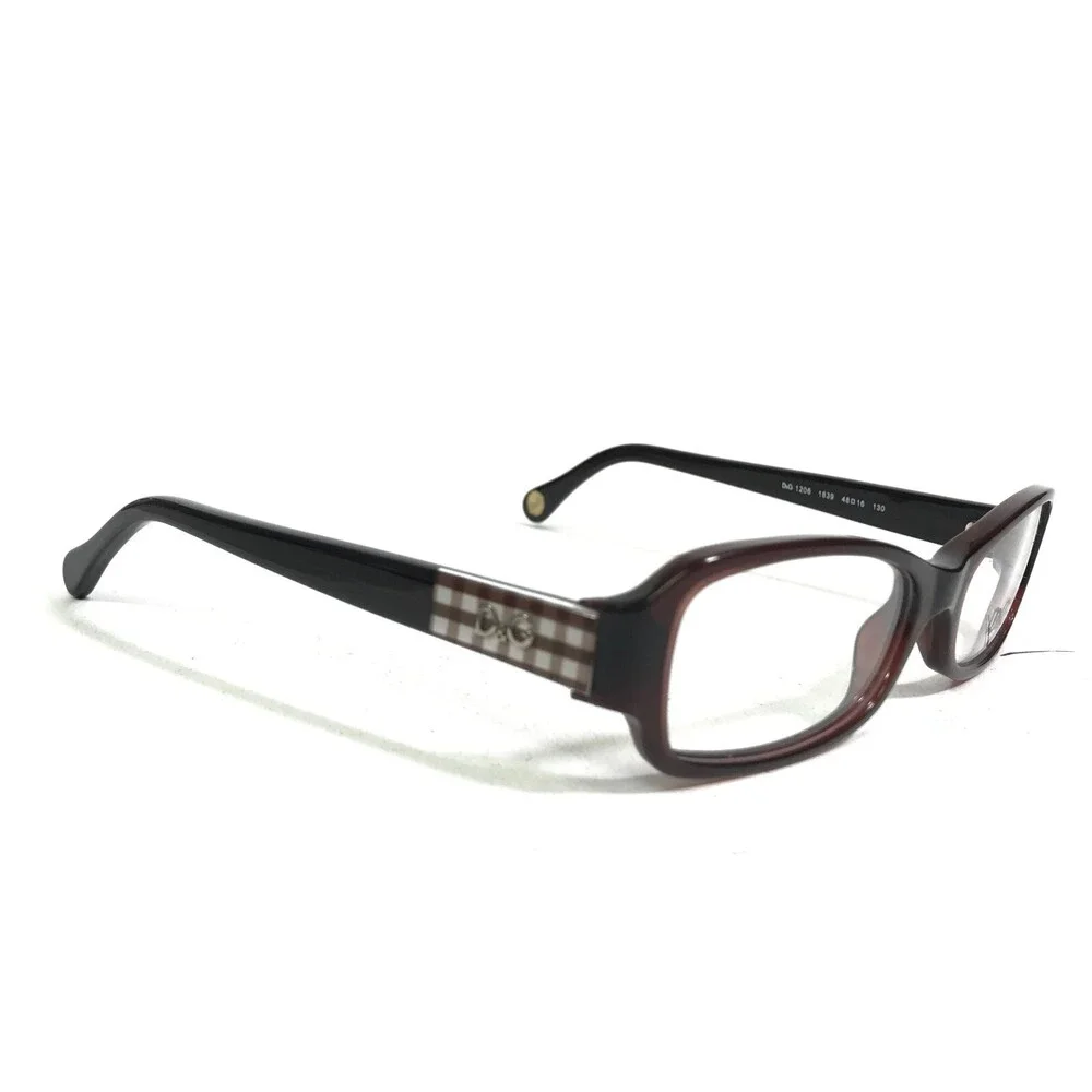 Dolce & Gabbana Petite Eyeglasses Frames DG1206 1839 Brown Square 48-16-130